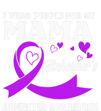 I Wear Purple For My Mom Alzheimers Dementia Awareness Valucap Bio-Washed Visor