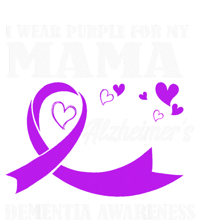 I Wear Purple For My Mom Alzheimers Dementia Awareness Valucap Bio-Washed Visor