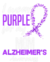 I Wear Purple For My Mom Dementia Alzheimers Awareness Women's Perfect Tri Tunic Long Sleeve Shirt