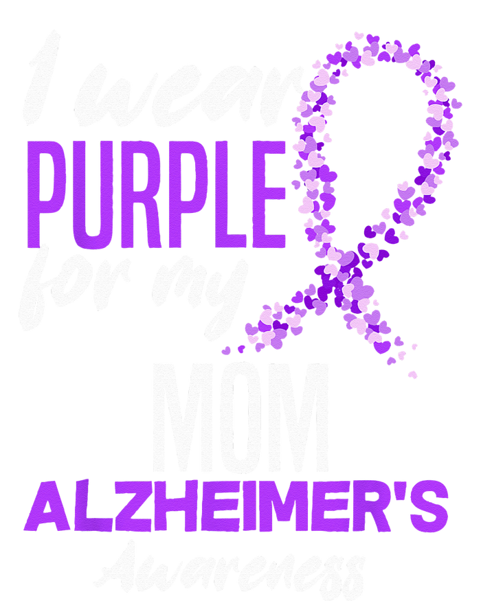 I Wear Purple For My Mom Dementia Alzheimers Awareness Women's Perfect Tri Tunic Long Sleeve Shirt