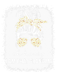 Bleached Leopard Messy Bun Oh Honey I Am That Grandma Funny T-Shirt