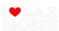 I Love Lax Moms I Heart Lax Moms Women's Racerback Cropped Tank