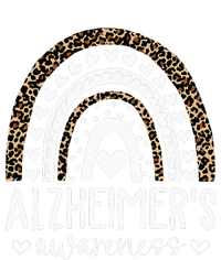 Wear Purple Alzheimers Awareness Leopard Rainbow T-Shirt