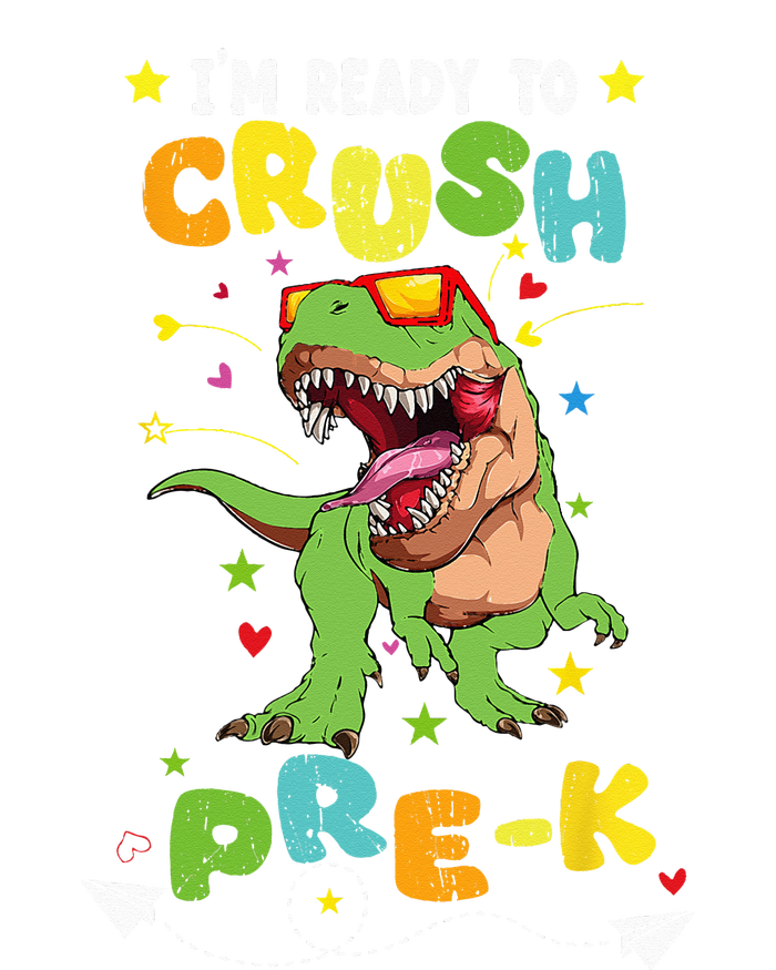 Im Ready To Crush PreK T Rex Dinosaur Back To School Long Sleeve Pajama Set