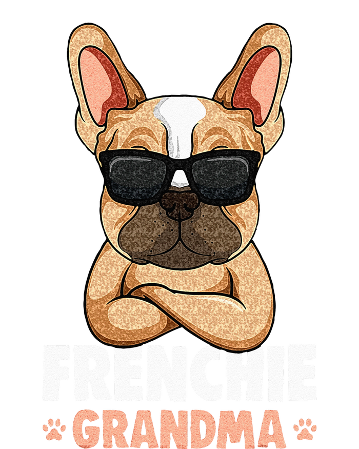 Frenchie Grandma French Bulldog Dog Women Womens Funnel Neck Pullover Hood