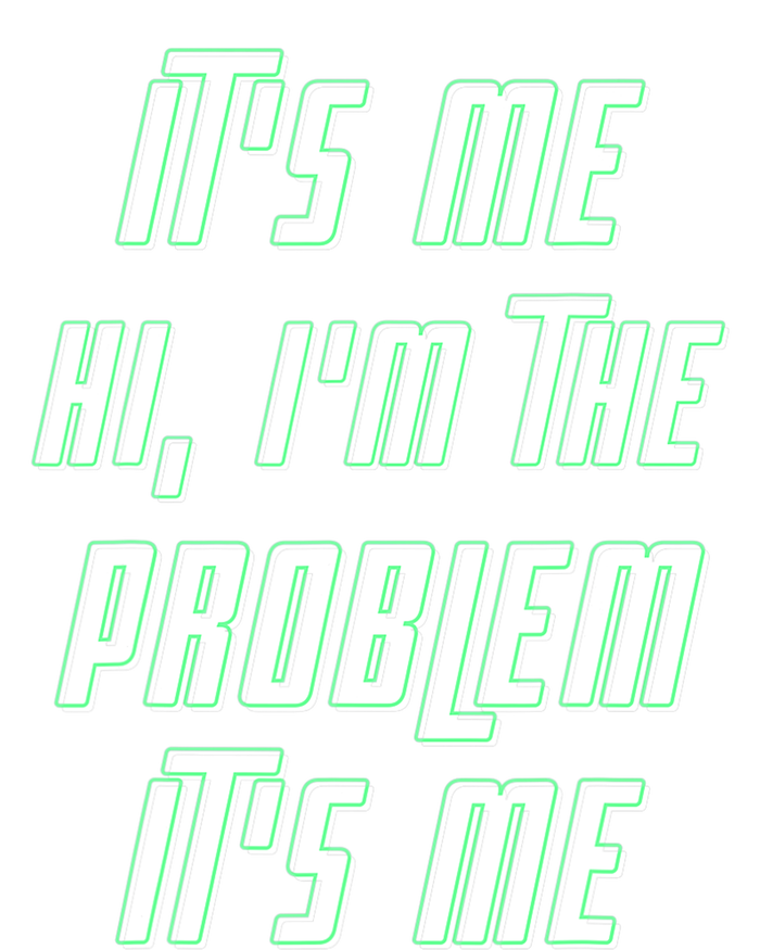 Its Me Hi Im The Problem Ladies PosiCharge Competitor Racerback Tank