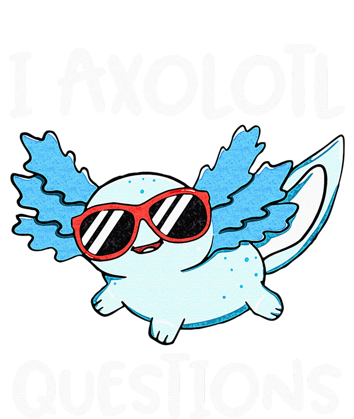 I Axolotl Questions Cute Kawaii Axolotl Anime Girls Women's V-Neck T-Shirt