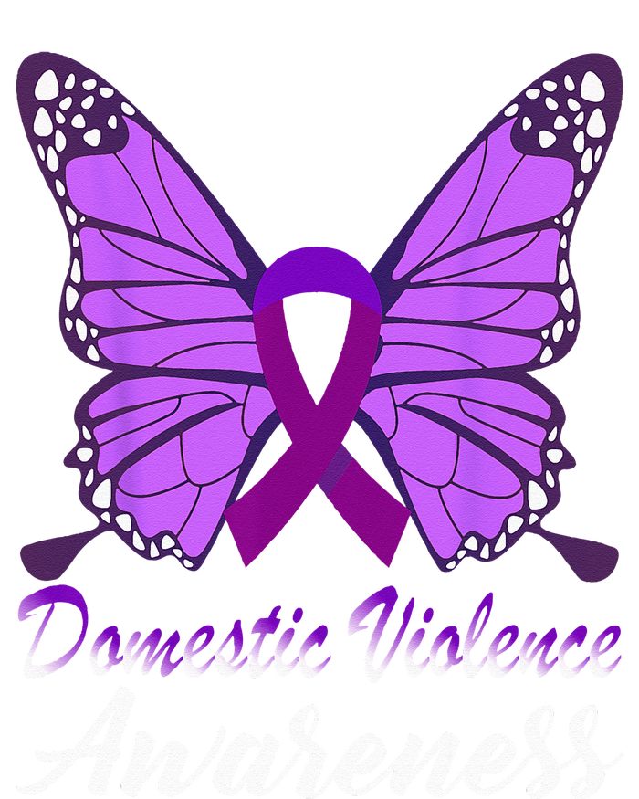 Domestic Violence Awareness Butterfly Purple Ribbon Support 16 in Basic Backpack