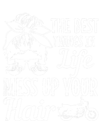 Biker Girl Best Things In Life Mess Up You Hair Motorcycle Tote Bag