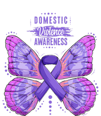 Family Domestic Violence Awareness Purple Ribbon Butterfly Sustainable Bucket Hat