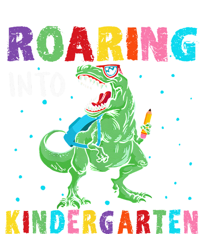 Roaring Kindergarten Cool Dinosaur Back To School Women's Perfect Tri Tunic Long Sleeve Shirt