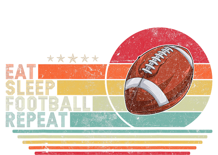 Retro Vintage Eat Sleep Football Repeat American Sport Premium T-Shirt