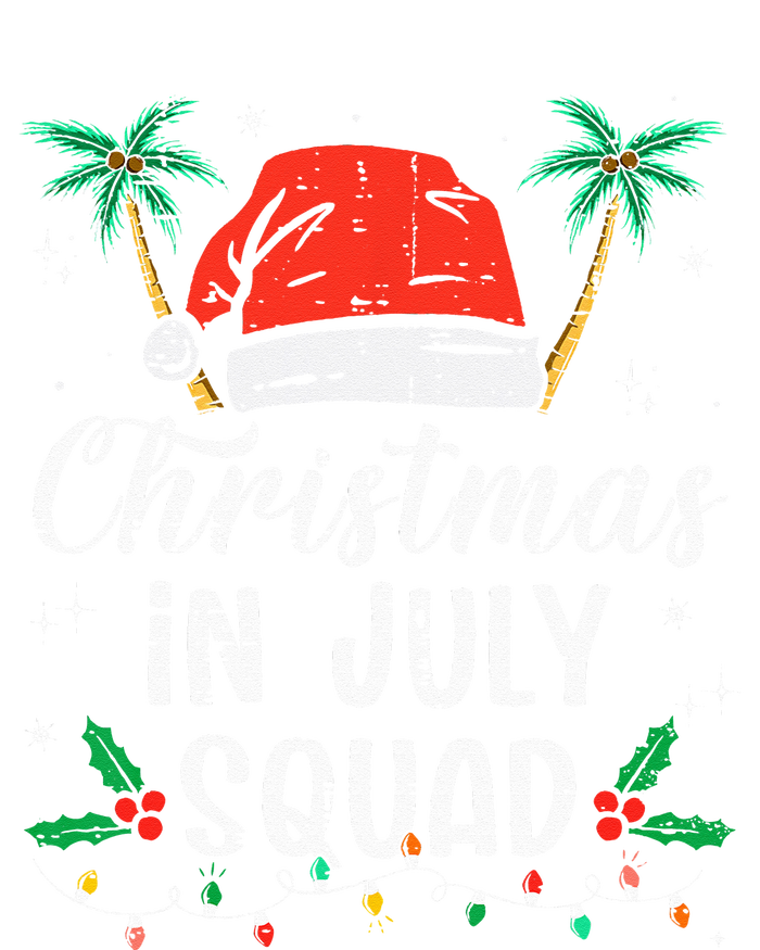 Christmas In July Squad Funny Summer Xmas Women's Racerback Tank