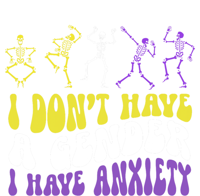 I Dont Have A Gender I Have Anxiety Skeleton Enby LGBT Pride Ladies PosiCharge Competitor Racerback Tank