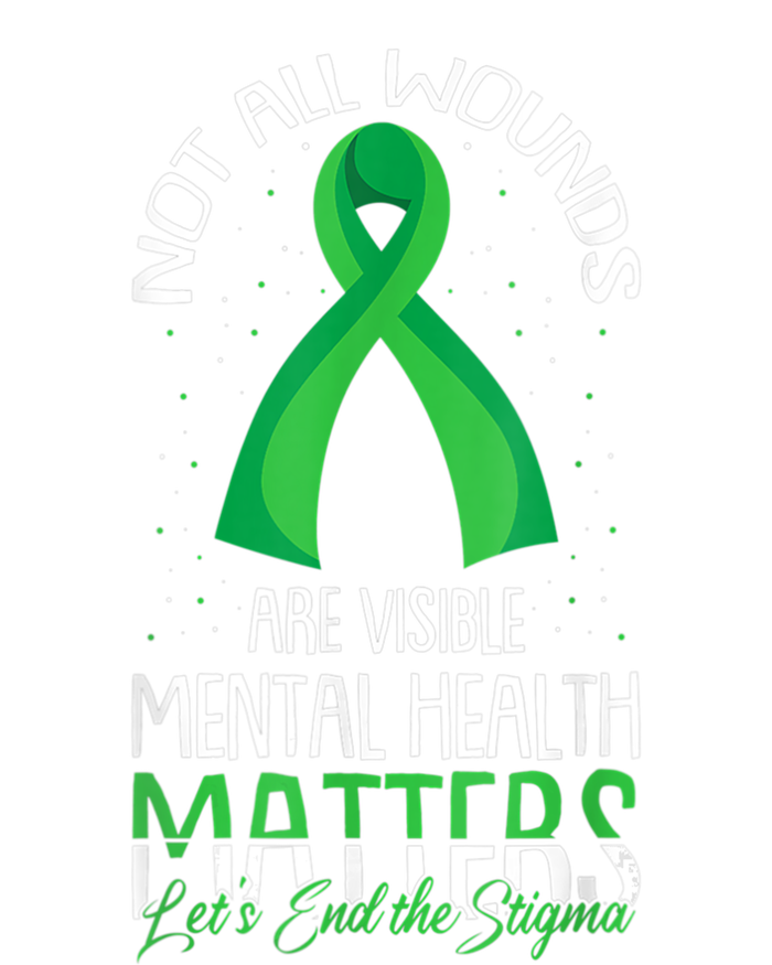 Not All Wounds Are Visible Mental Health Awareness Tie-Dye T-Shirt