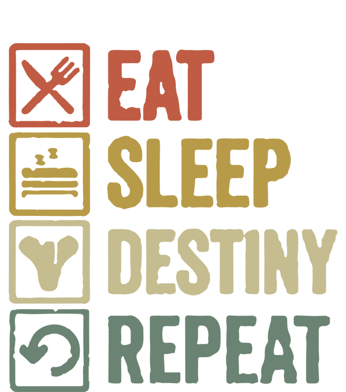 Eat Sleep Destiny Repeat Tall Hoodie