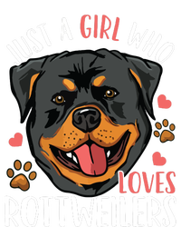 Rottweiler Just A Girl Who Loves Rottweilers Gift T-Shirt