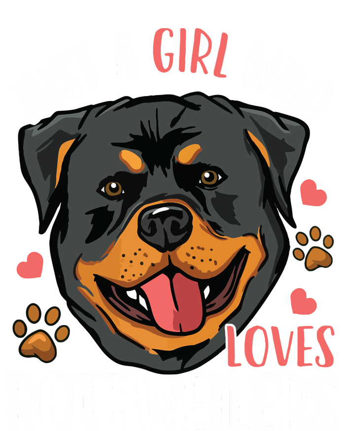 Rottweiler Just A Girl Who Loves Rottweilers Gift T-Shirt