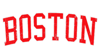 Vintage Boston MA Varsity Style Red Text Premium T-Shirt