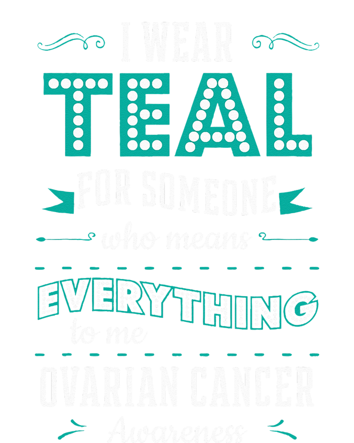 I Wear Teal Ovarian Cancer Awareness Carcinoma Gynecology Tote Bag