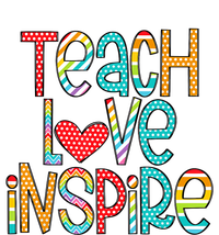 Teach Love Inspire First Day Back To School Teachers Women Tie-Dye Long Sleeve Shirt