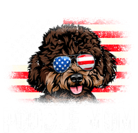 Fun Poodle Mom American Flag Mothers Day Funny Gift Toddler Sweatshirt