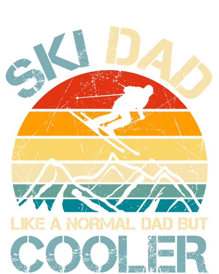 Ski Dad Like A Regular Dad But Cooler Vintage Skiing Skier Gift Zip Tote Bag