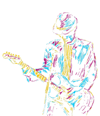 Abstract Art Musician Music Band Bass Player T-Shirt