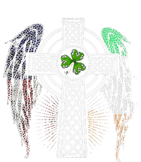 Irish American USA Flag Celtic Cross St Patricks Day T-Shirt