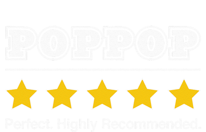 Poppop 5 Stars Perfect Funny Gifts For Poppop Fathers Day Women's Knotted Racerback Tank