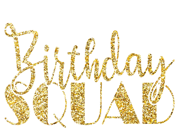 Birthday Squad Party Birthday Bday Gold Gift Striped Beanie with Solid Band