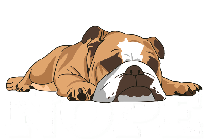 Nope Lazy English Bulldog Dog Lover Tank Top