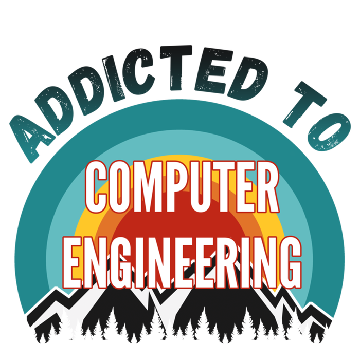 Addicted To Computer Engineering College Major Gift T-Shirt