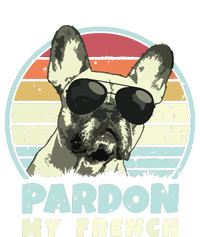 Pardon My French Retro Funny Frenchie French Bulldog Poster