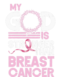 My God Is Stronger Than Breast Cancer Awareness Christian V-Neck T-Shirt