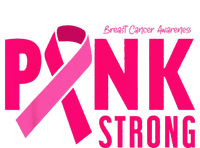 Pink Strong Breast Cancer Awareness T-Shirt