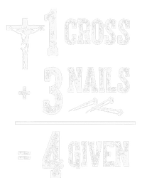 1 Cross + 3 Nails = 4 Given Forgiven Christian Jesus Christ Ladies Essential Flowy Tank