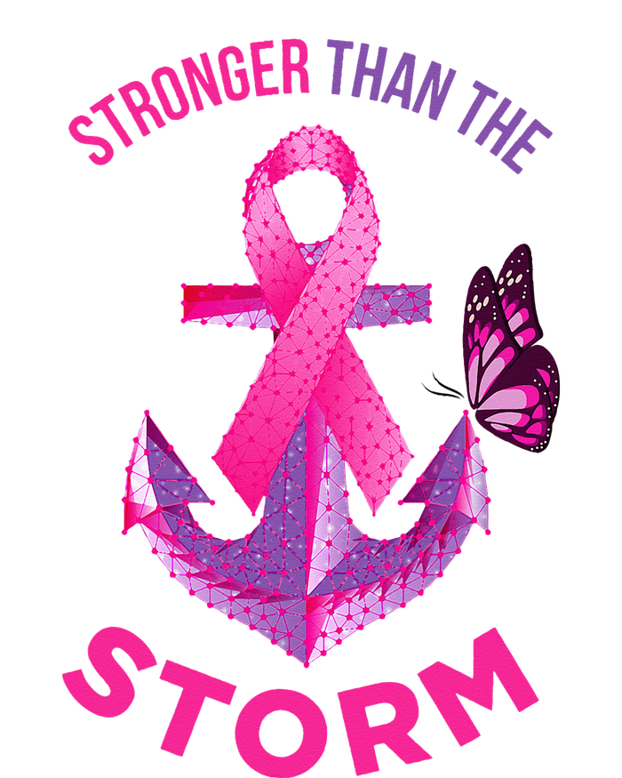 Stronger Than The Storm Fight Breast Cancer Ribbon Wear Pink T-Shirt