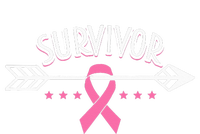 Survivor Pink Ribbon Breast Cancer Awareness Arrow Women's Flannel Pajama Set