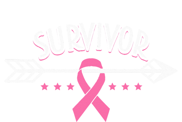 Survivor Pink Ribbon Breast Cancer Awareness Arrow Women's Flannel Pajama Set