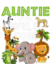 Auntie Of The Wild One Zoo Safari Jungle Animals Lover T-Shirt