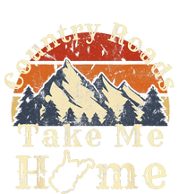 Country Roads West Virginia Take Me Home WV Map Mountains Women's Tri-Blend 3/4-Sleeve Raglan Shirt