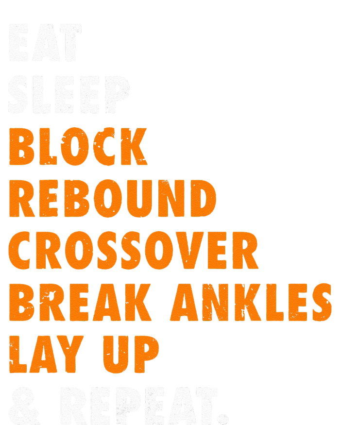 Eat Sleep Basketball Repeat Funny Gift For Basketball Player Women's V-Neck T-Shirt