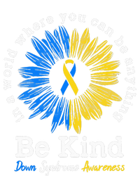 Be Kind Down Syndrome Awareness Ribbon Sunflower Kindness T-Shirt