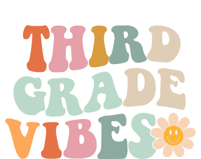 Third Grade Vibes 3rd Grade Retro Gnoovy Back To School Tie-Dye T-Shirt