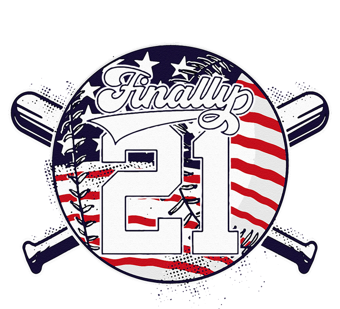 FINALLY 21 BASEBALL 21st BIRTHDAY T-Shirt