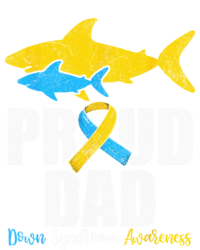 Proud Dad Down Syndrome Awareness Dad Shark Softstyle Adult Sport Polo