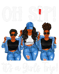 Oh Sip Its A GirlsTrip Fun Wine Party Black Women Queen Women's Racerback Tank