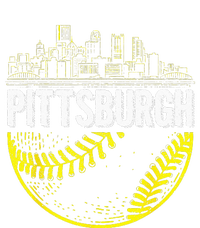 Pittsburgh Baseball Cityscape Distressed Tote Bag