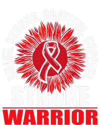 Stroke Warrior Stroke Survivor Red Awareness Ribbon Women's Tri-Blend 3/4-Sleeve Raglan Shirt